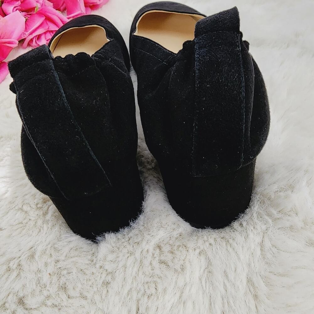Everlane The Day Block Heel 8.5 Black Suede Leather Round Toe Pump Comfort New - Picture 6 of 12